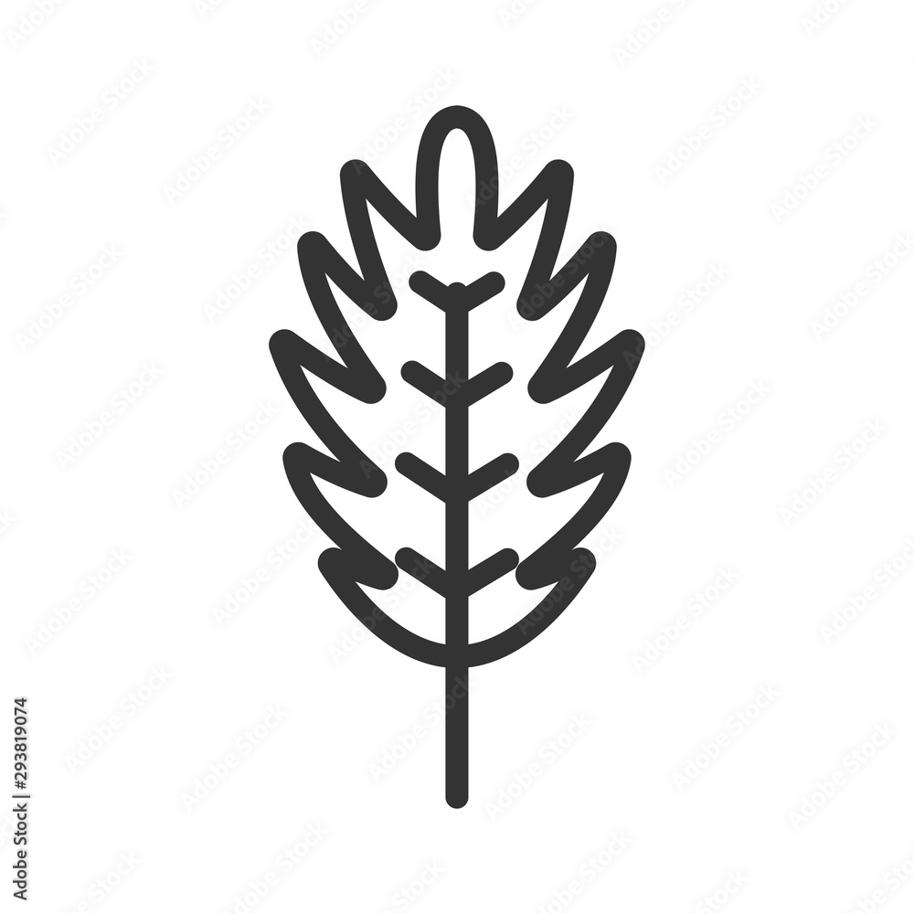 Leaf icon vector symbol illustration EPS 10