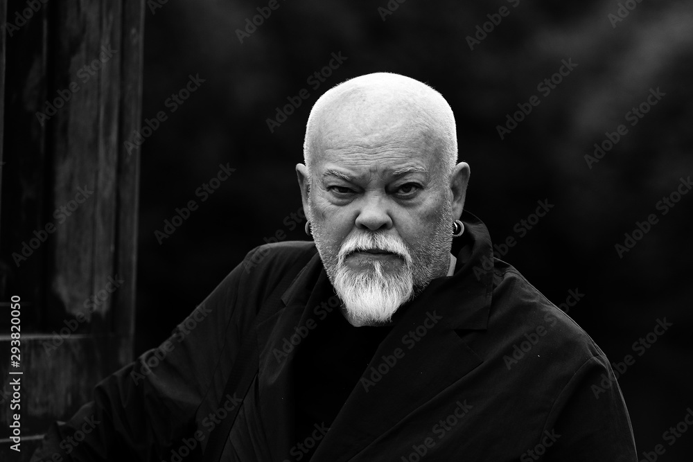 Sami man, actor, closeup, black & white Sami man, actor, closeup, black & white