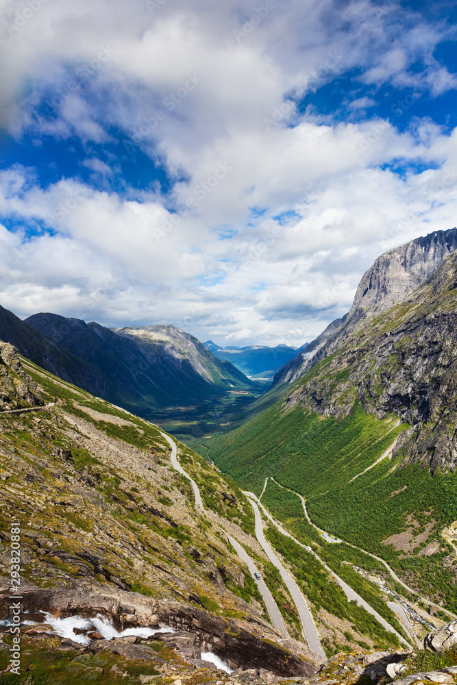 Norway troll road - mountain route of Trollstigen