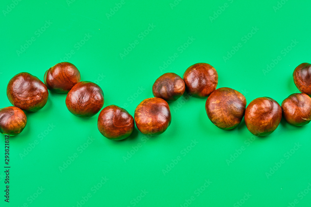 Obraz premium Chestnut seed wave