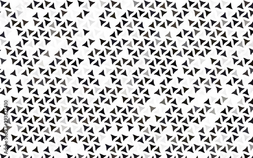 Light Black vector seamless template with crystals, triangles. Modern abstract illustration with colorful triangles. Pattern for design of fabric, wallpapers.