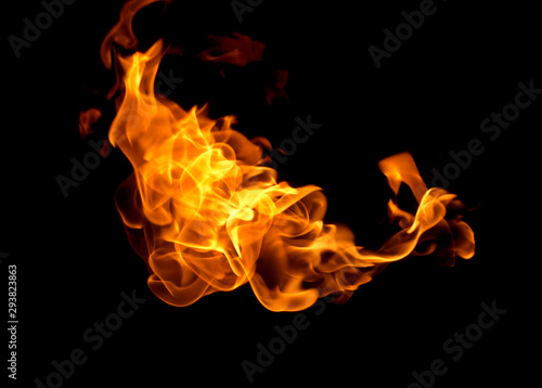 Fire flames  background © scenery1