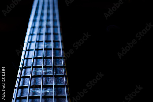 guitar strings close up,Guitar details,Bass guitar
