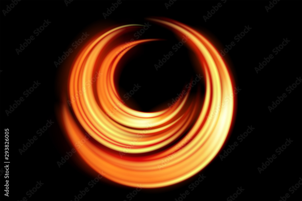 Naklejka premium background light curve glowing effect on isolated for text and message design