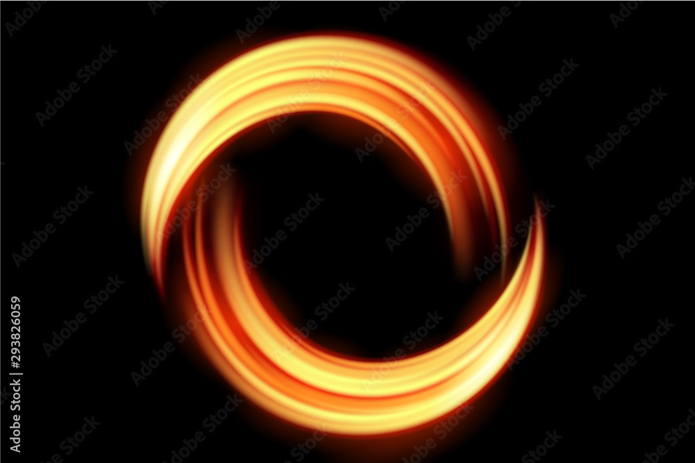 Naklejka premium background light curve glowing effect on isolated for text and message design