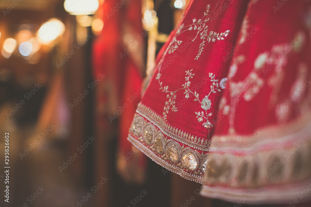 Indian hindu bride's wedding outfit
