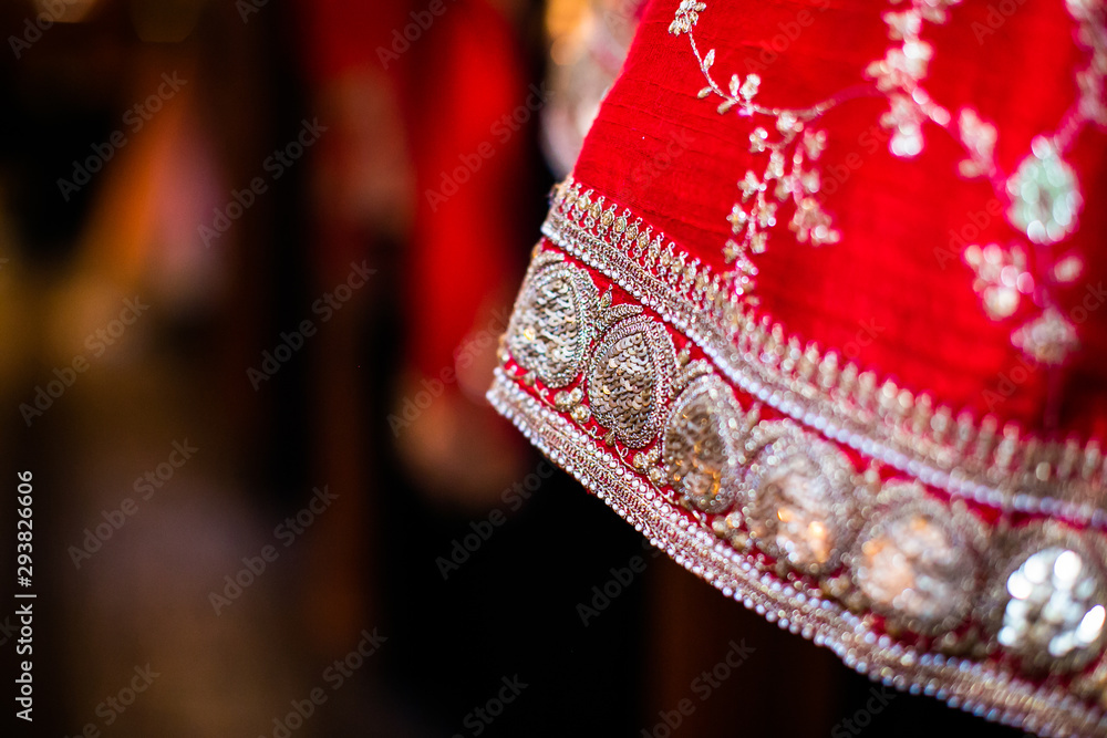 Indian hindu bride's wedding outfit