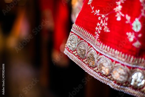 Indian hindu bride's wedding outfit