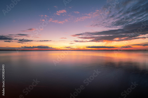 sunset over lake © Zachary