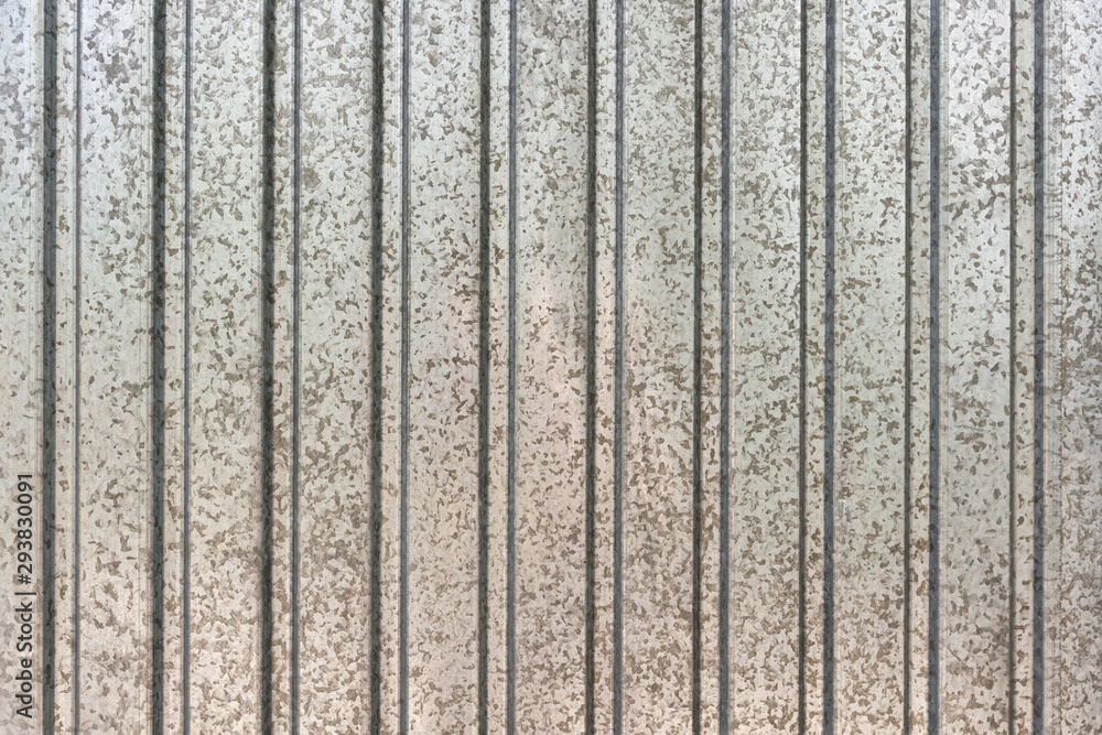 Fototapeta premium Corrugated zinc metal texture background. galvanized profiled sheet.