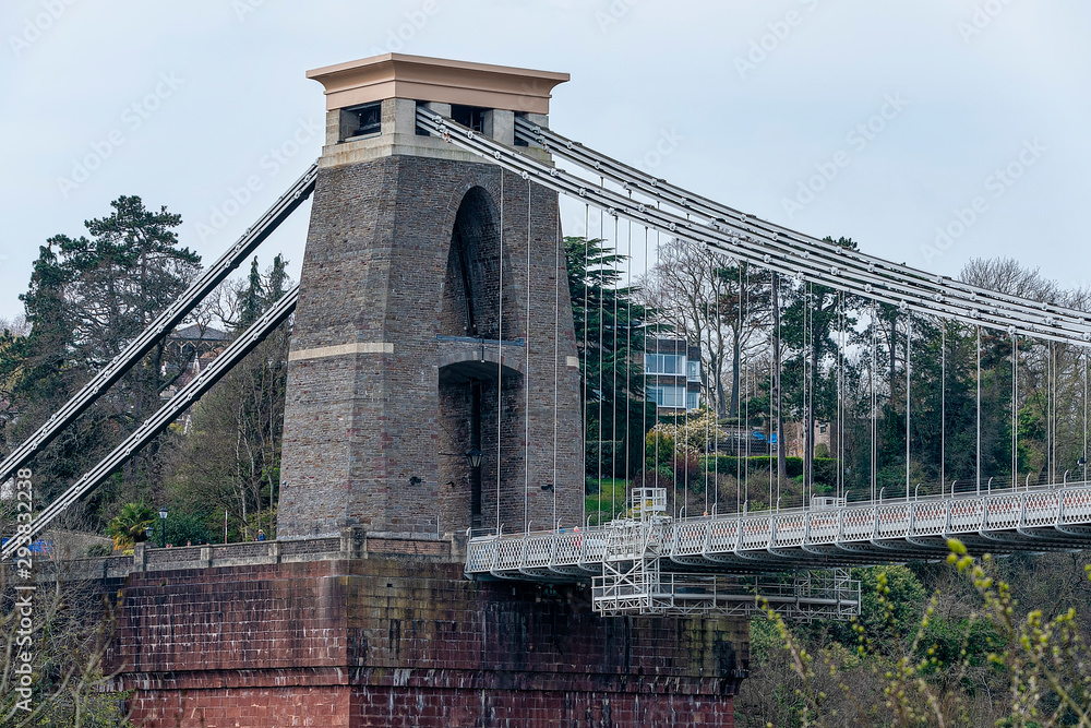 Fototapeta premium Bristol suspension bridge tower