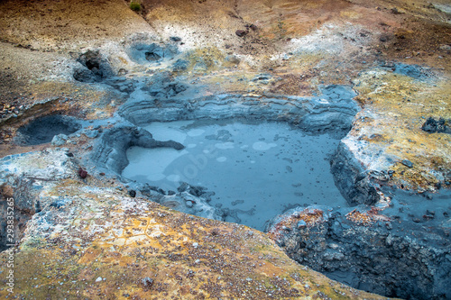Seltun geothermal area in Krysuvik, Reykjanes peninsula, Iceland. Famous travel destination © Olena Ilienko