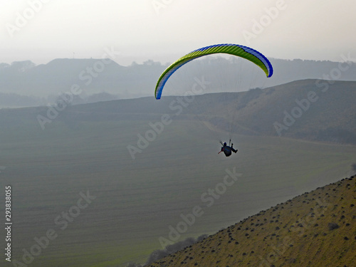 Wall Mural Paraglider at Pandy, Wales