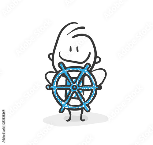 Stickman Blue: Manager, Rudder. (Nr. 87)	