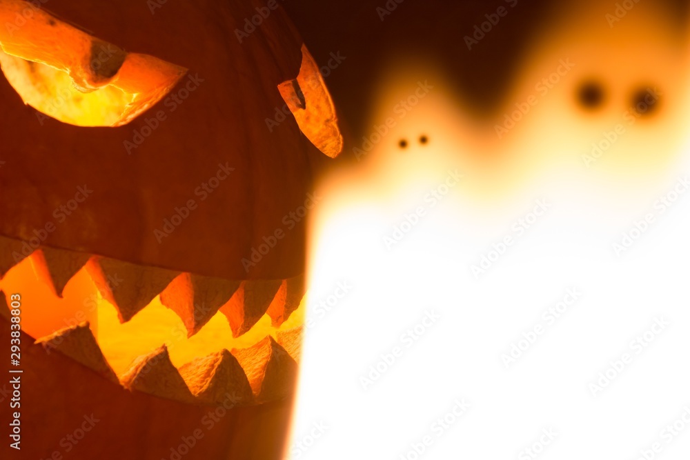 Horror Face, Creepy Scary Face, Nightmare Stock Photo, Picture and