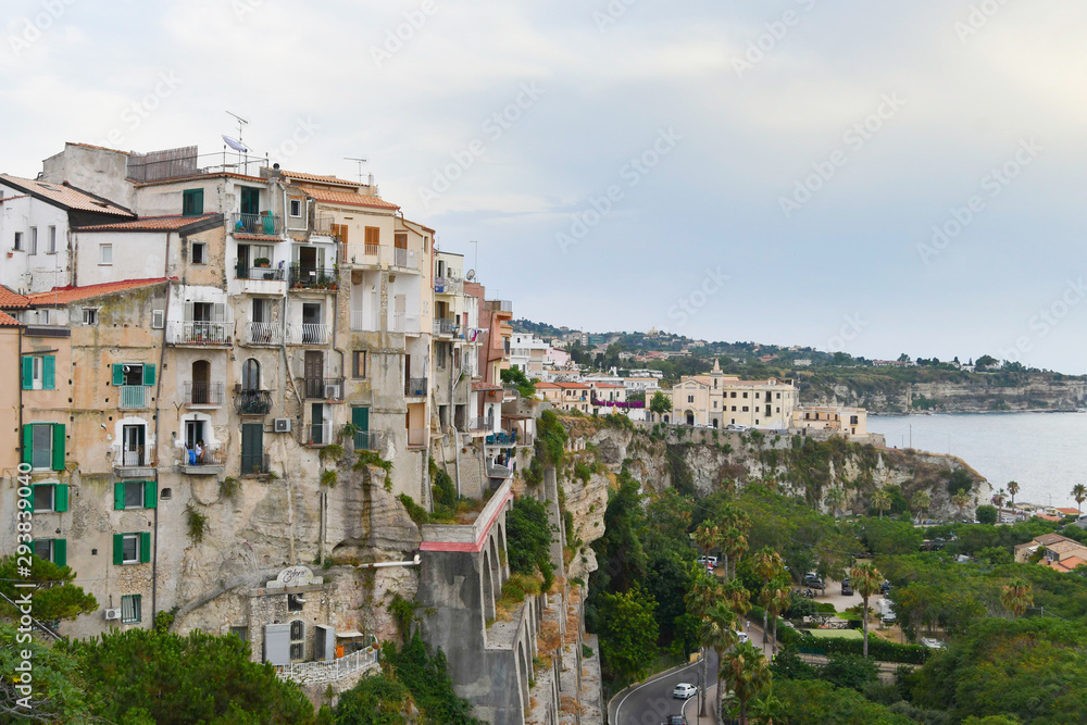 Large view of Tropea in southern Italy