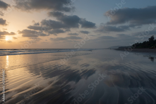 Sunset at  Anjarle beach in Ratnagiri,maharashtra,India,Asia photo