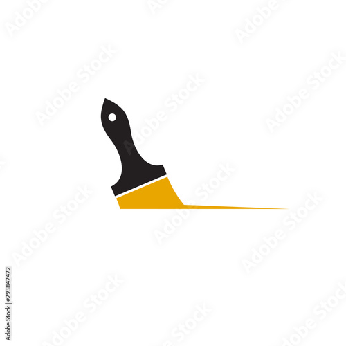 Paint brush icon logo design inspiration vector template
