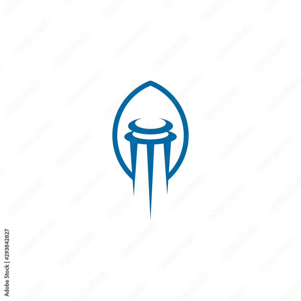 Pillar icon logo design illustration template Pillar icon logo design illustration template
