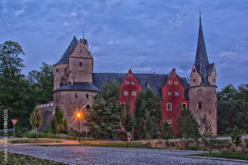 Burg Stein in Hartenstein, Erzgebirge, Sachsen, Deutschland, Europa