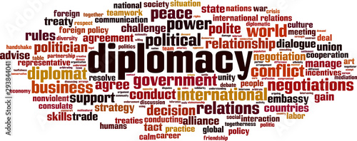 Diplomacy word cloud