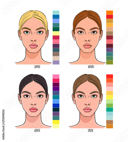 Color type of female appearance set