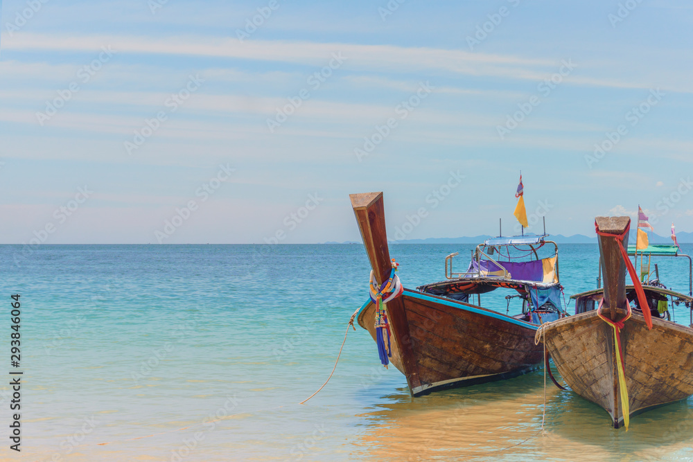 boat on the beach in thailand