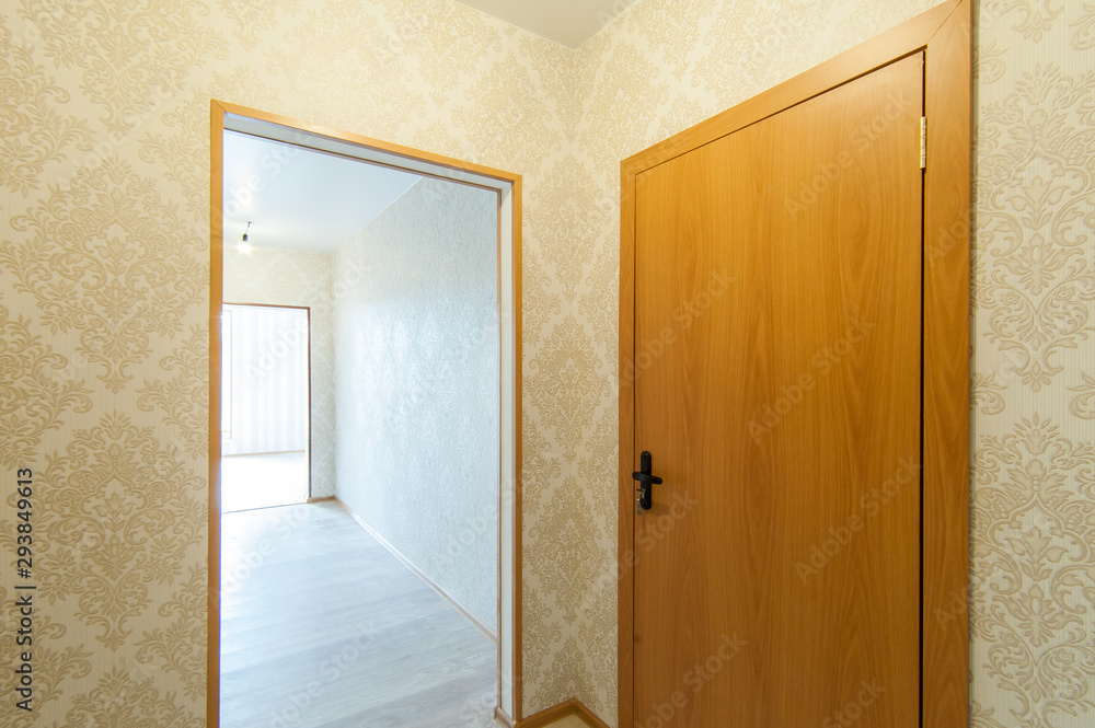 Russia, Moscow- May 05, 2018: interior room apartment. standard repair decoration in townhouse Russia, Moscow- May 05, 2018: interior room apartment. standard repair decoration in townhouse