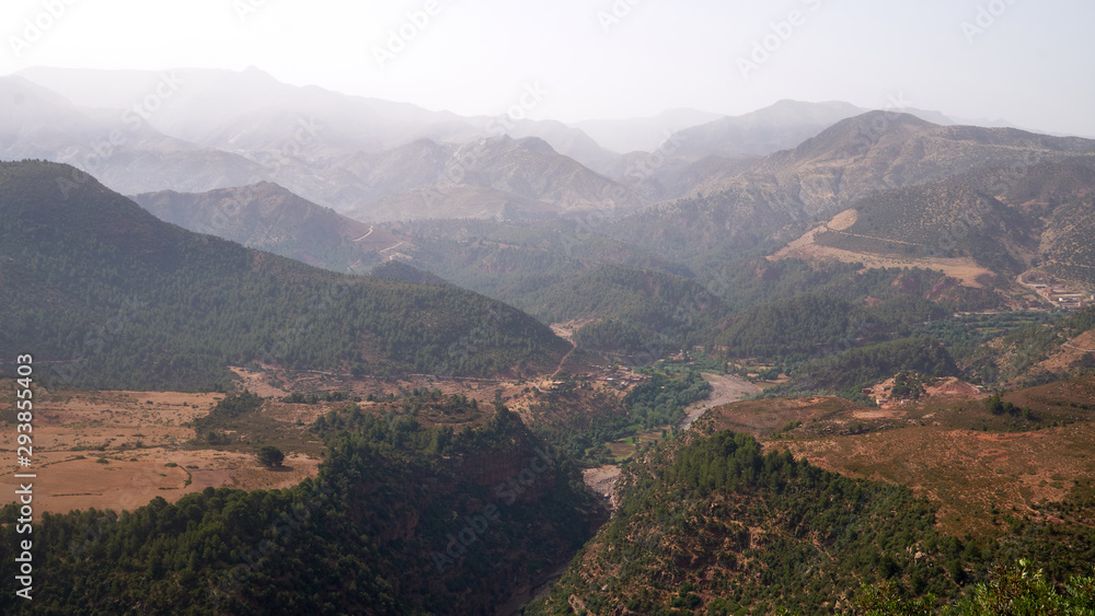 The Atlas Mountains are a mountain range in the Maghreb. It stretches through Morocco, Algeria and Tunisia. 