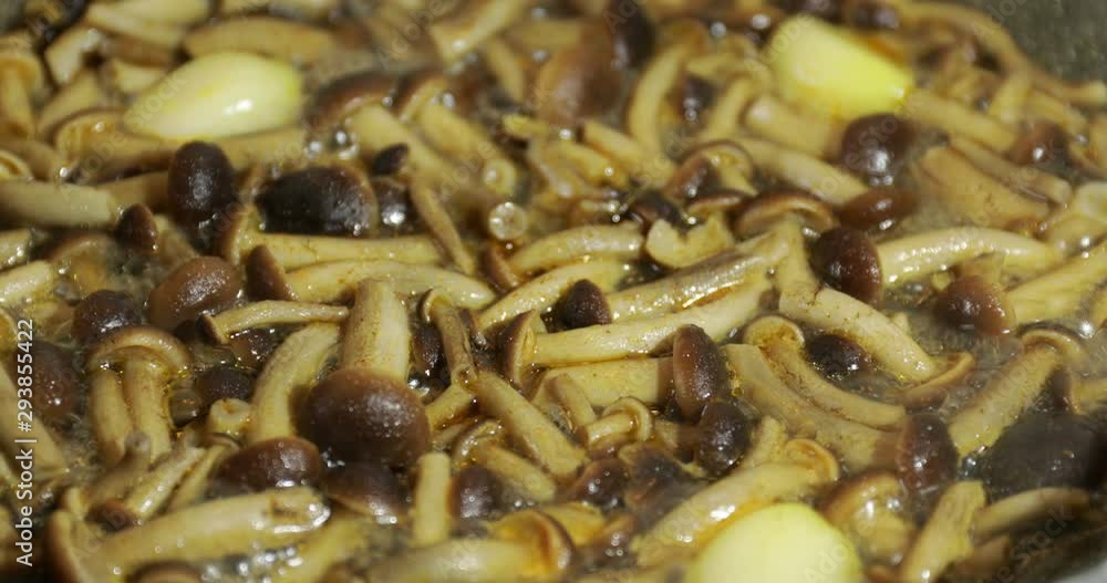 Funghi Pioppini in padella Funghi Pioppini in padella