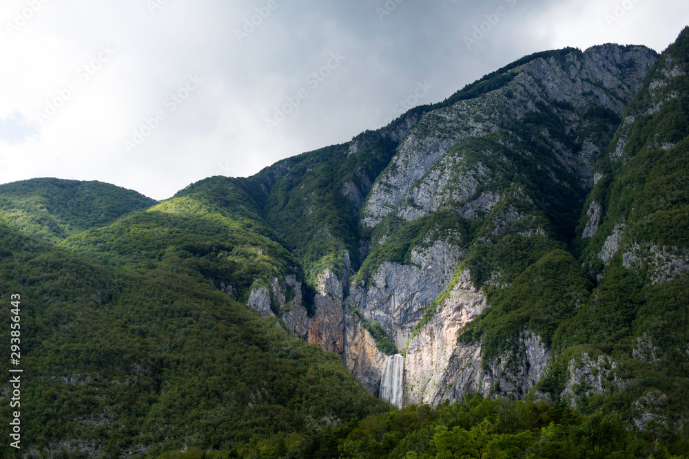 Stormy sky in the mountains