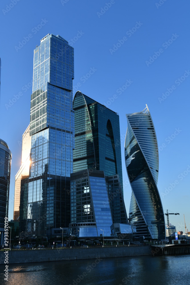 Obraz premium view of the city business center