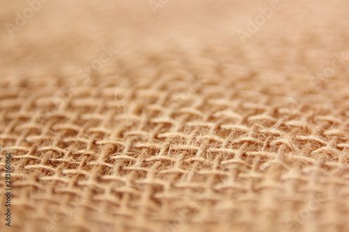 natural canvas, burlap with large weave, background and texture, close-up, copy space, isolate
