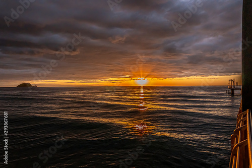 sunset on the sea © alexey