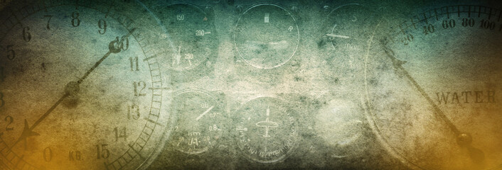 Mechanical and steampunk grunge background. Abstract old conceptual background on history, steampunk, industry, science, etc. Retro style.