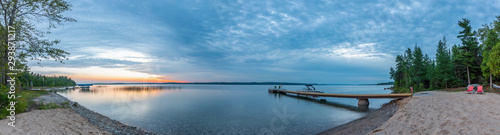 panorama of lake front property