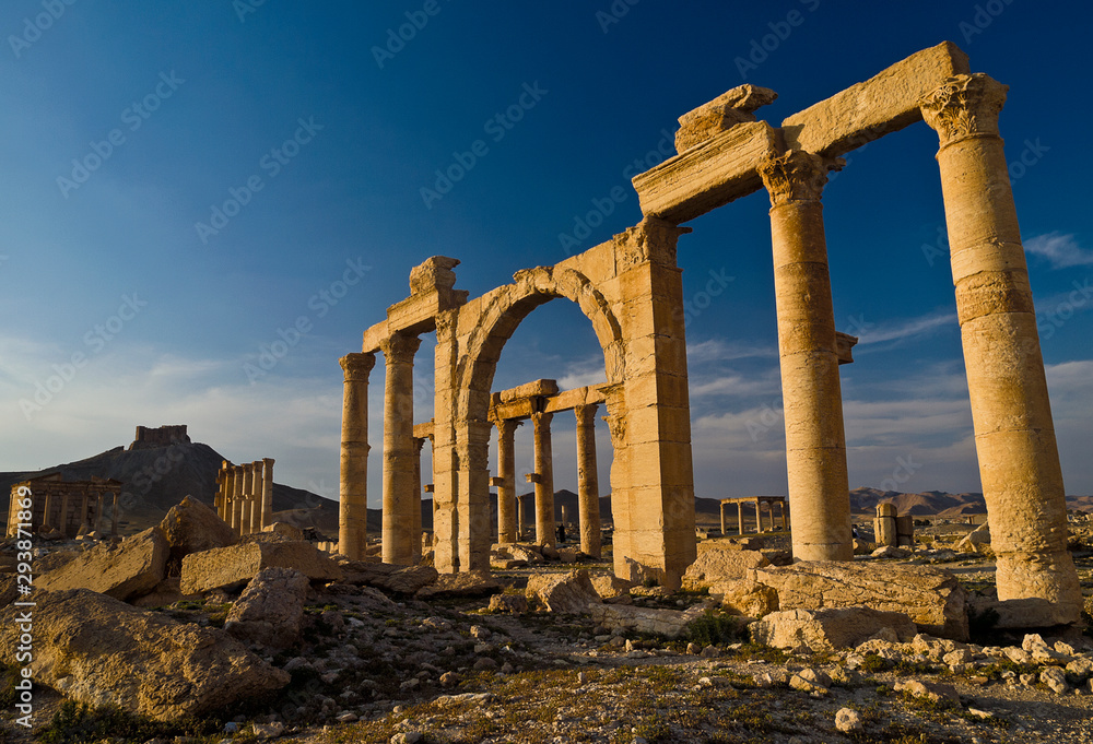 Greco-roman ruins at Palmyra, Homs Governorate, Syria