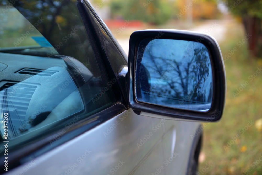 Side mirror car background texture
