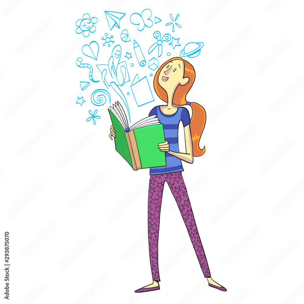 girl and imaginative world from the book girl and imaginative world from the book