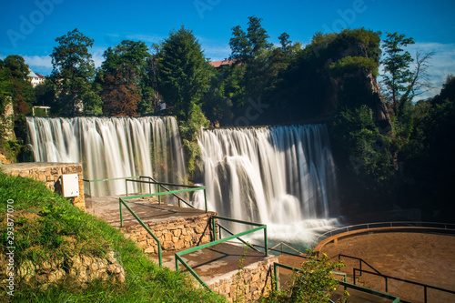 Waterfall on Pliva river in Jajce  Bosnia and Herzegovina