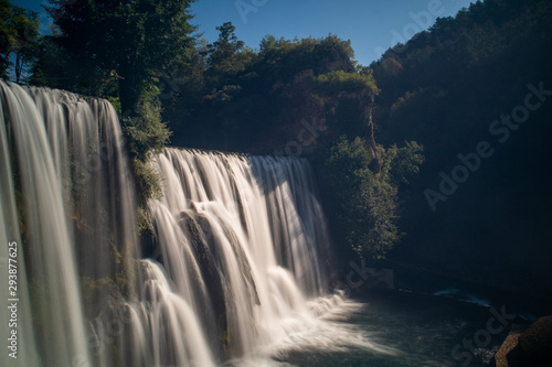 Waterfall on Pliva river in Jajce, Bosnia and Herzegovina