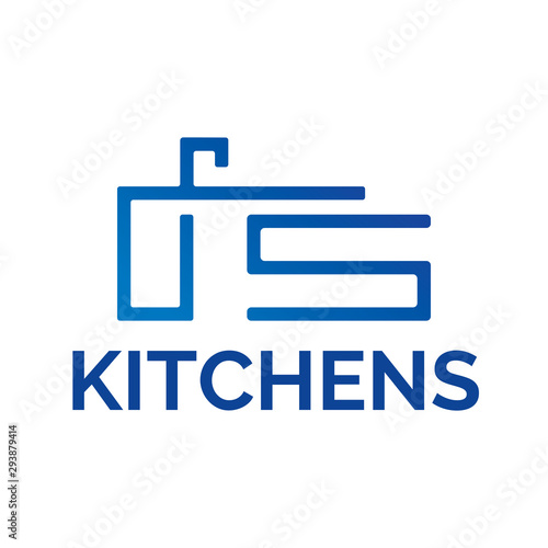 Vector logo of kitchen furniture, kitchen production