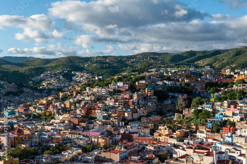 Aerial view of old historic city in Mexico Guanajuato traveling adventure © Roberto