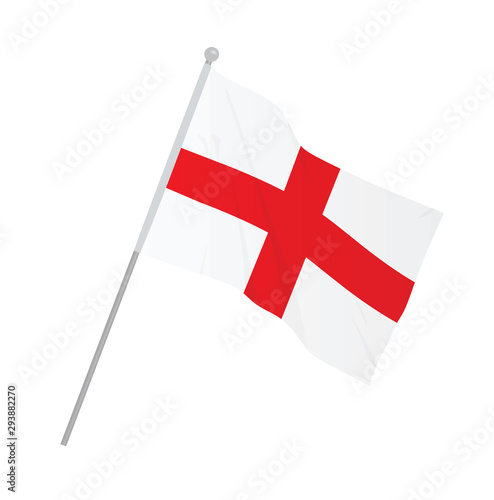 England national flag. vector illustration