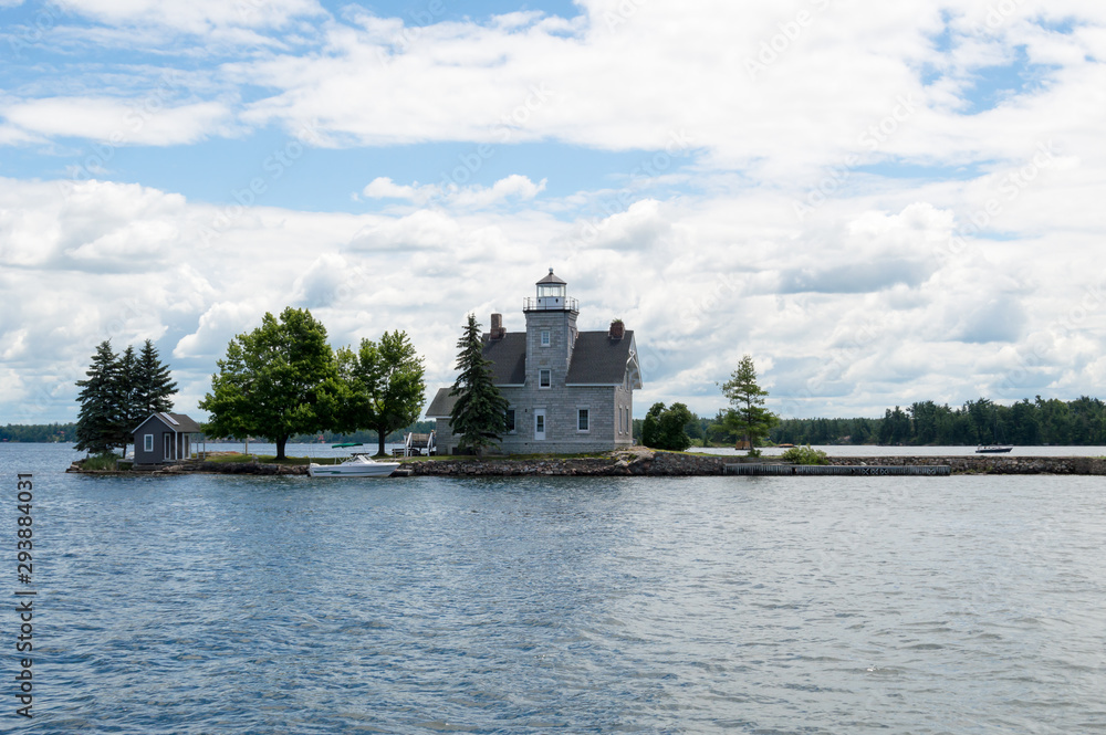 Three Sisters Lighthouse on the St. Lawrence River
