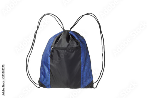 blue plastic backpack
