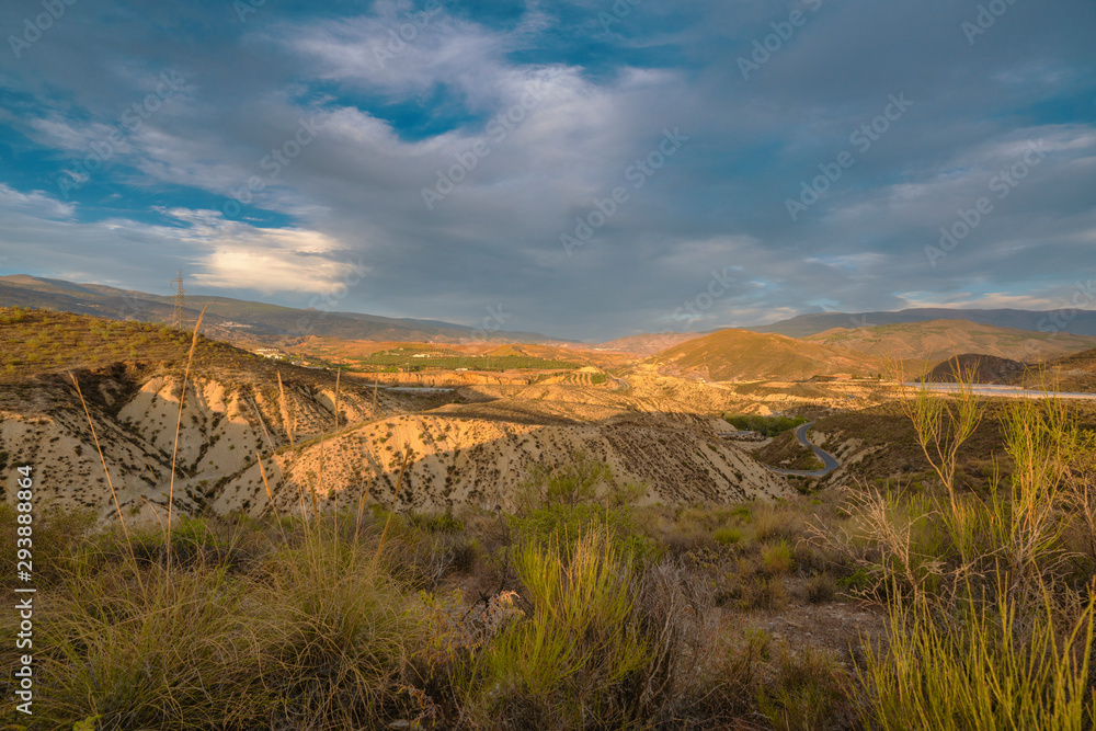 Obraz premium mountainous landscape of the Alpujarra (Spain)