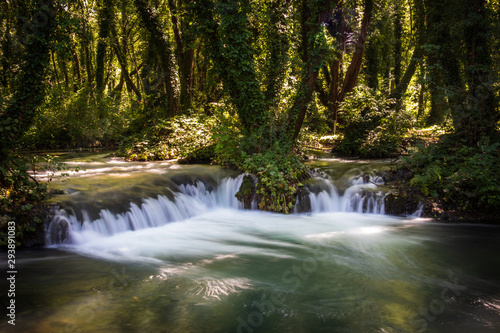 River and forest on Janjske otoke near the Sipovo  Bosnia and Herzegovina