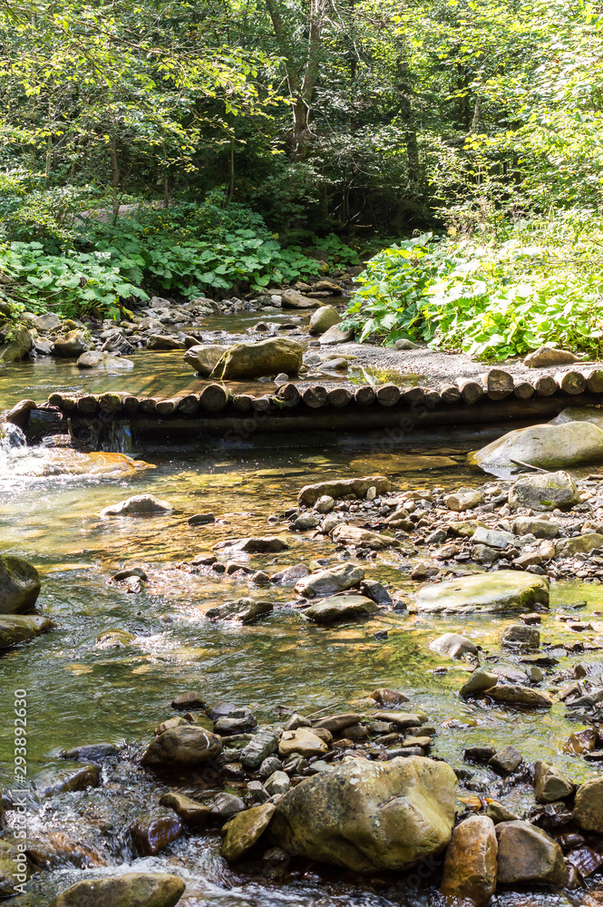 River in the mountains. Close up. Natural background. River in the mountains. Close up. Natural background.
