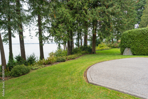 Real estate photos of a new house with an ocean view in Crescent Beach, British Columbia, Canada.